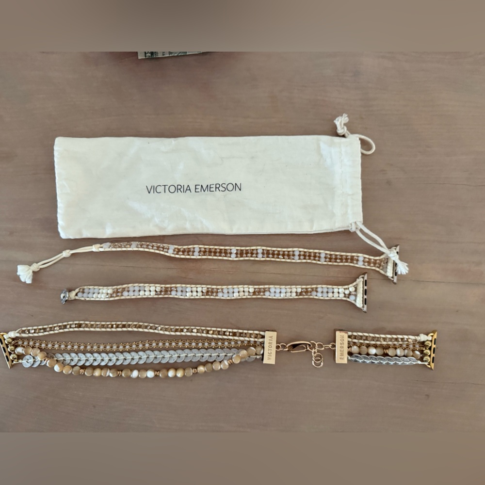 Victoria Emerson Gold and White Bracelet Collection